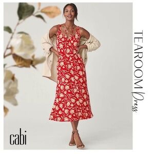 $139 Cabi Tearoom Midi Dress #6393 Small